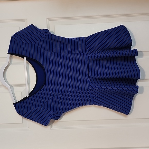 Xhilaration Peplum Striped Top - Picture 5 of 7